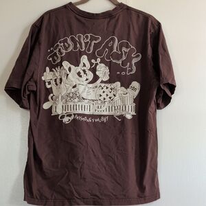 PMW Don't Ask Merch Brown Graphic Tee Large